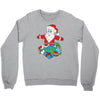 santa with piles of christmas Crewneck Sweatshirt