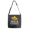 hola bitchachos Adjustable Strap Totes