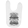 Real Kings Are Born On November 3 Baby Bibs