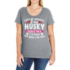 if my husky could talk Ladies Curvy T-Shirt