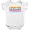 Anti Trump Science is Real Black Lives Matter T shirt Baby Onesie