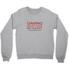 gaming doesn't make me violent Crewneck Sweatshirt