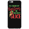 pizza christmas humor iPhone 6/6s Case