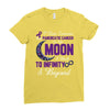 i love someone with pancreatic cancer to the moon &amp; back to infinity Ladies Fitted T-Shirt