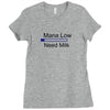 gaming mana low need milk Ladies Fitted T-Shirt