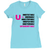 U=U Undetectable = Untransmittable Ladies Fitted T-Shirt