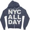 nyc all day Zipper Hoodie