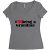 i love being a grandma Women's Triblend Scoop T-shirt
