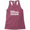 blessed grandma with flower white color Racerback Tank
