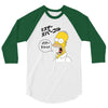 Homer Simpson 3/4 Sleeve Shirt