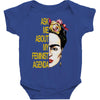 ask me about my feminist agenda frida kahlo Baby Bodysuit