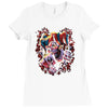 wicked jester skull Ladies Fitted T-Shirt
