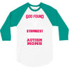 god found autism moms 3/4 Sleeve Shirt