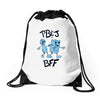 peanut butter and jelly   bff Drawstring Bags