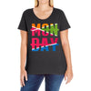 monday crossed out Ladies Curvy T-Shirt