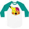 pikachu zombie 3/4 Sleeve Shirt