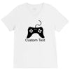 custom text V-Neck Tee