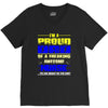 proud dad nurse V-Neck Tee