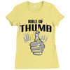 rule of thumb Ladies Fitted T-Shirt