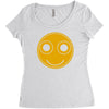 funny smiley face Women's Triblend Scoop T-shirt