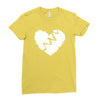 broken heart xxx Ladies Fitted T-Shirt