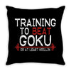 dragon ball z t shirt, train insaiyan t shirt training to beat goku dr Throw Pillow