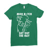 moo bitch Ladies Fitted T-Shirt