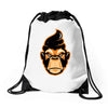 monkey cool Drawstring Bags