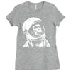 astronaut chimp Ladies Fitted T-Shirt