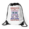 of cat lover Drawstring Bags