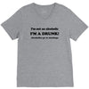 im not an alcoholic im a drunk t shirt x large funny beer pong keg par V-Neck Tee