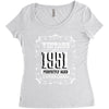 vintage made in 1951 perfectly aged a living legend Women's Triblend Scoop T-shirt