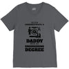Never Underestimate A Daddy With An Engineering Degree V-Neck Tee