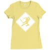 ninja crossing sign Ladies Fitted T-Shirt