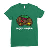 angry pumkin Ladies Fitted T-Shirt