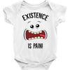 existnece is pain Baby Bodysuit