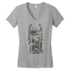 dead priest Women's V-Neck T-Shirt