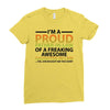 i'm a proud father in law Ladies Fitted T-Shirt