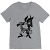 black rabbit V-Neck Tee