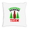 christmas drinking team Throw Pillow