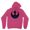 rebel logo with space pattern Unisex Hoodie