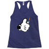 main de mickey Racerback Tank