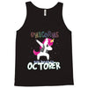 october born unicorns Tank Top
