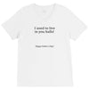 dad balls greeting V-Neck Tee