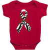 carcinoid cancer ribbon and rose Baby Bodysuit