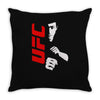 bruce lee family ufc Throw Pillow