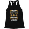 Never Underestimate the Strength of a Childhood Cancer Warrior Racerback Tank