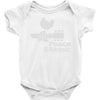 peace and music Baby Onesie
