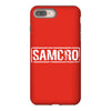 samcro funny retro biker gang sons fancy dress anarchy vintage iPhone 8 Plus