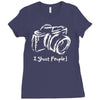 camera photographer Ladies Fitted T-Shirt